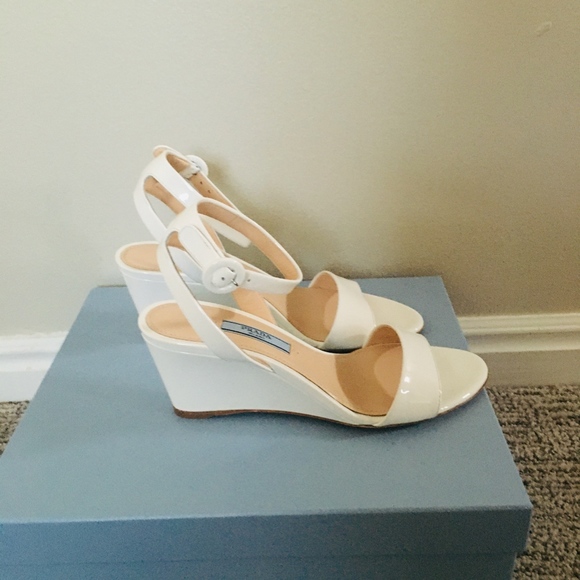 New Authentic PRADA Wedge Sandal - Picture 6 of 8
